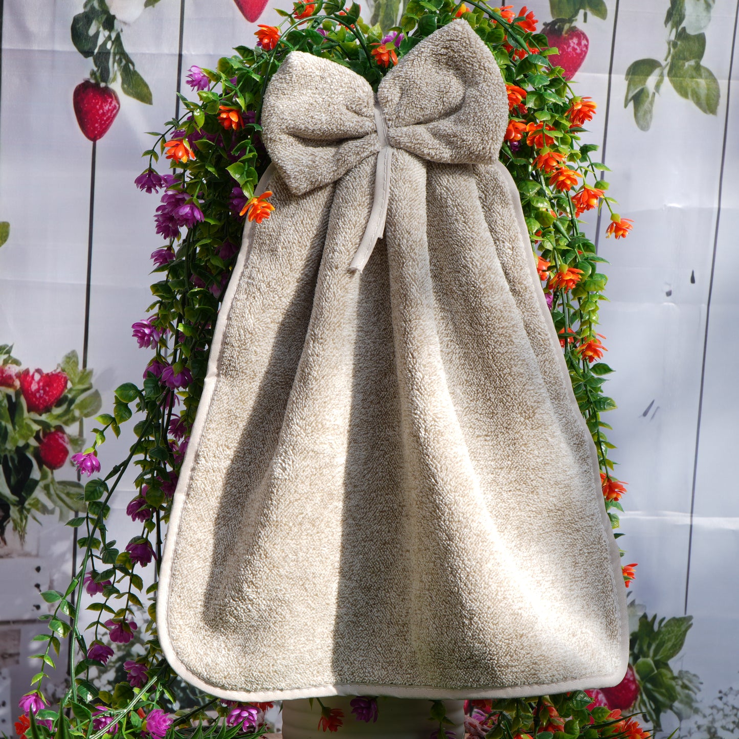 Knuffeldoekje Strik Beige