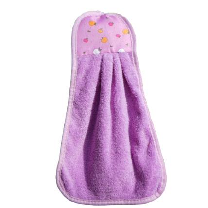 Luiertas handdoekje Lila