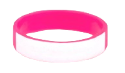 Siliconen polsbandje Roze