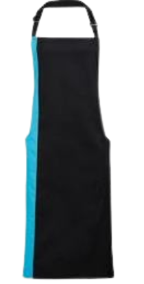 BBQ Schort Zwart-Turquoise U PW162