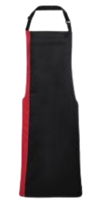 BBQ Schort Zwart-Rood U PW162
