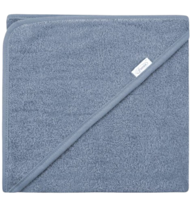 Badcape 100 x 100 cm Grijs Blauw