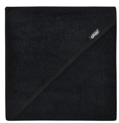 Badcape 80 x 80 cm Zwart