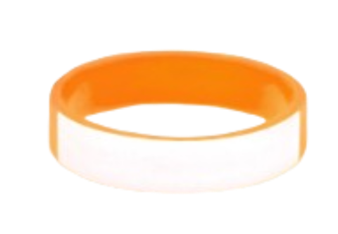 Siliconen polsbandje Oranje